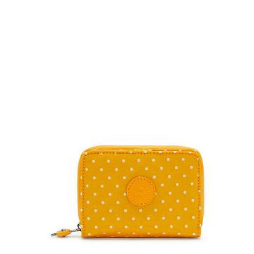 Kipling Money Love Printed Small Wallet Wallets Soft Dot Yellow | AU 2212CT